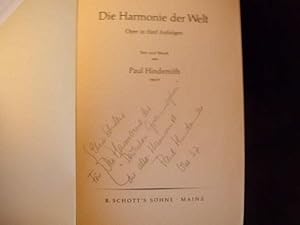 Die Harmonie der Welt. Oper in fünf Aufzügen. Textbuch.