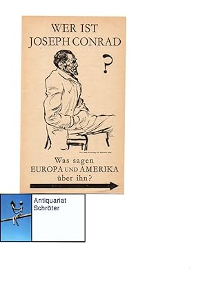 Bild des Verkufers fr Joseph Conrad. Eine Biographie. Aus dem Amerikanischen. zum Verkauf von Antiquariat Schrter -Uta-Janine Strmer