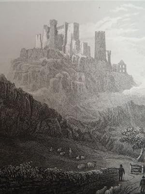 Valley of Engehölle and ruins of Schonberg. Stahlstich von Saunders nach Tombleson, um 1850. 10 x...
