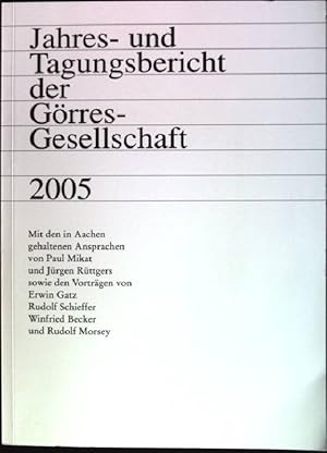 Seller image for Zur europischen Dimension der europischen Einigungsdebatte aus: Jahres- und Tagungsbericht des Grres-Gesellschaft 2005 for sale by books4less (Versandantiquariat Petra Gros GmbH & Co. KG)