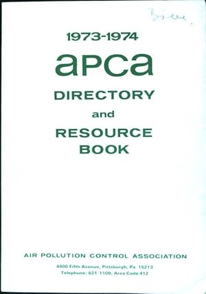 Imagen del vendedor de 1973-1974 APCA: Directory and Resource Book a la venta por books4less (Versandantiquariat Petra Gros GmbH & Co. KG)