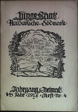 Bild des Verkufers fr Die Rhein-Maingegend in der deutschen Geschichte in: Junge Saat: neudeutsche Sdmark, 4. Heft, 4. Jahr zum Verkauf von books4less (Versandantiquariat Petra Gros GmbH & Co. KG)