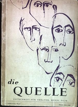 Bild des Verkufers fr Franois Mauriac - Romancier oder Dramatiker? in: Die Quelle; 2. Jahrgang, Heft 4 zum Verkauf von books4less (Versandantiquariat Petra Gros GmbH & Co. KG)