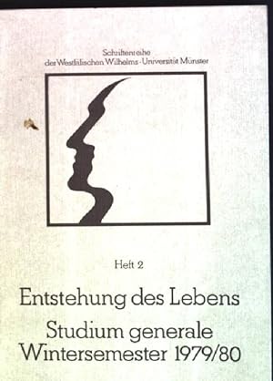 Seller image for Entstehung des Lebens - Studium generale Wintersemester 1979/ 80 Schriftenreihe der Westf. Wilhelms-Universitt Mnster; 2 for sale by books4less (Versandantiquariat Petra Gros GmbH & Co. KG)