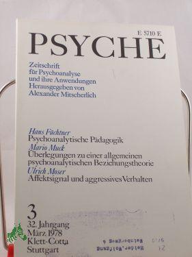 Immagine del venditore per 3/32, 1978, Psychoanalytische berlegungen zur Struktur menschlicher Beziehungen venduto da Antiquariat Artemis Lorenz & Lorenz GbR