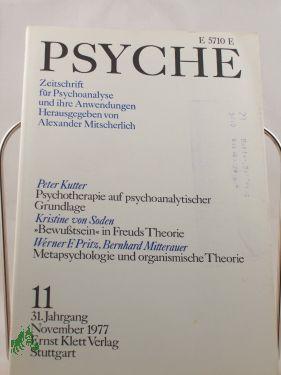 Immagine del venditore per 11/31, 1977, Kristine von Soden  Bewutsein, in Freuds Theorie venduto da Antiquariat Artemis Lorenz & Lorenz GbR