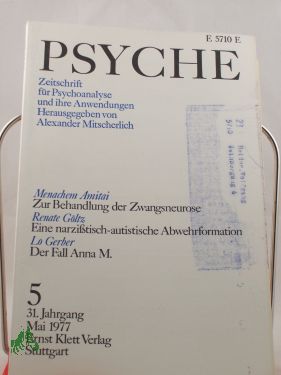 Immagine del venditore per 5/31, 1977, Renate Gltz Eine Grundstrung in Gestalt einer narzitisch-autistischen Abwehrformation venduto da Antiquariat Artemis Lorenz & Lorenz GbR