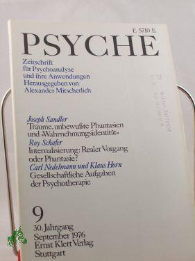 Immagine del venditore per 9/30, 1976, Roy Schafer Internalisierung: Realer Vorgang oder Phantasie? venduto da Antiquariat Artemis Lorenz & Lorenz GbR