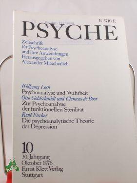 Bild des Verkufers fr 10/30, 1976, Ren Fischer Die klassische und ichpsychologische Theorie der Depression zum Verkauf von Antiquariat Artemis Lorenz & Lorenz GbR