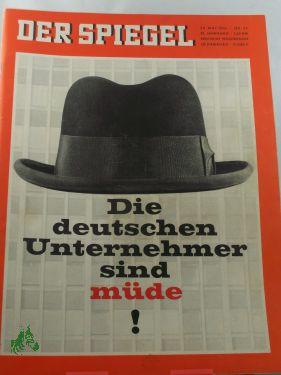 Bild des Verkufers fr 23/1966, Die deutschen Unternehmer sind mde! zum Verkauf von Antiquariat Artemis Lorenz & Lorenz GbR