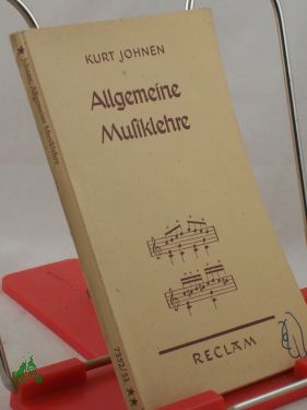 Immagine del venditore per Allgemeine Musiklehre : Mit zahlreiche Notenbeisp. / Kurt Johnen venduto da Antiquariat Artemis Lorenz & Lorenz GbR