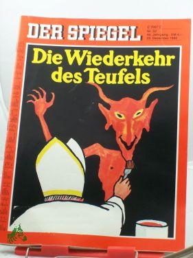 Bild des Verkufers fr 52/1986, 22. Dezember, Die Wiederkehr des Teufels zum Verkauf von Antiquariat Artemis Lorenz & Lorenz GbR
