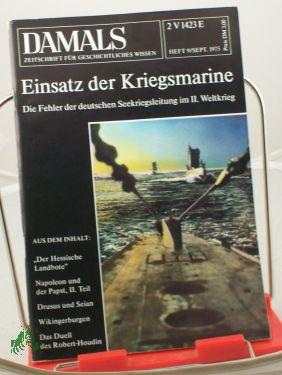 Image du vendeur pour 9/1975, Einsatz der Kriegsmarine mis en vente par Antiquariat Artemis Lorenz & Lorenz GbR