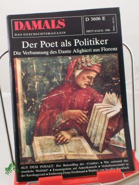 Bild des Verkufers fr 8/1988, Der Poet als Politiker zum Verkauf von Antiquariat Artemis Lorenz & Lorenz GbR