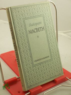 Bild des Verkufers fr Macbeth zum Verkauf von Antiquariat Artemis Lorenz & Lorenz GbR