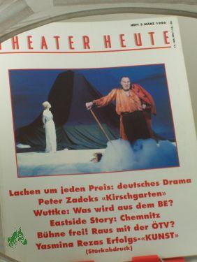 Bild des Verkufers fr Heft 3/1996, Peter Zadeks , Kirschgarten, zum Verkauf von Antiquariat Artemis Lorenz & Lorenz GbR