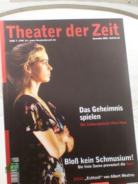 Bild des Verkufers fr Heft 12/2010 Das Geheimnis spielen Die Schauspielerin Nina Hoss zum Verkauf von Antiquariat Artemis Lorenz & Lorenz GbR