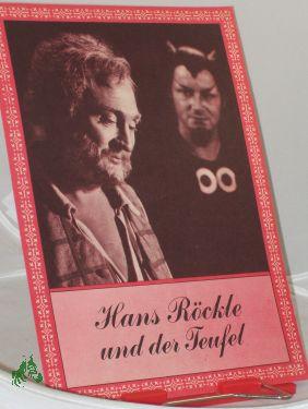 Bild des Verkufers fr 7/74, Hans Rckle und der Teufel zum Verkauf von Antiquariat Artemis Lorenz & Lorenz GbR