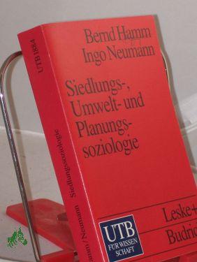 Bild des Verkufers fr Hamm, Bernd: Siedlungs-, Umwelt- und Planungssoziologie. -Band. 2 zum Verkauf von Antiquariat Artemis Lorenz & Lorenz GbR