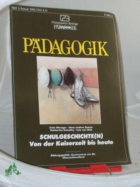 Bild des Verkufers fr 1/1988, Schulgeschichte(n) zum Verkauf von Antiquariat Artemis Lorenz & Lorenz GbR