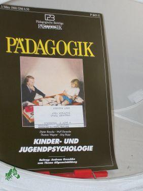 Bild des Verkufers fr 3/1988, Kinder- und Jugendpsychologie zum Verkauf von Antiquariat Artemis Lorenz & Lorenz GbR