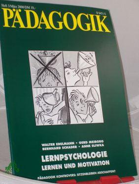 Bild des Verkufers fr 3/2000, Lernpsychologie zum Verkauf von Antiquariat Artemis Lorenz & Lorenz GbR