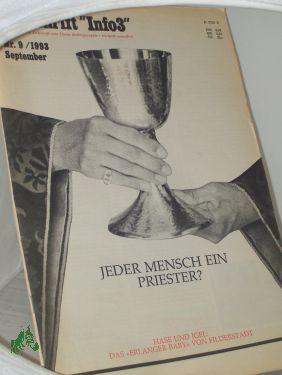 Bild des Verkufers fr 9/1993, Jeder Mensch ein Priester? zum Verkauf von Antiquariat Artemis Lorenz & Lorenz GbR