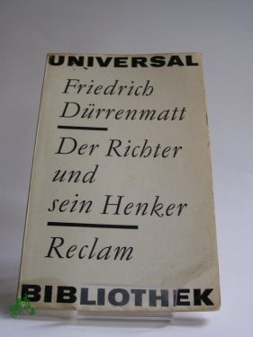 Bild des Verkufers fr Der Richter und sein Henker : Roman / Friedrich Drrenmatt zum Verkauf von Antiquariat Artemis Lorenz & Lorenz GbR