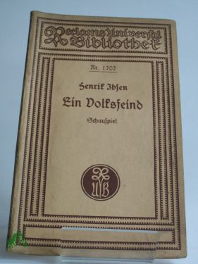 Bild des Verkufers fr Ein Volksfeind : Schauspiel in 5 Akten / Henrik Ibsen zum Verkauf von Antiquariat Artemis Lorenz & Lorenz GbR