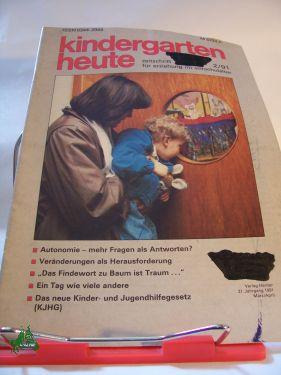 Bild des Verkufers fr Kindergarten heute, 02/1991 zum Verkauf von Antiquariat Artemis Lorenz & Lorenz GbR