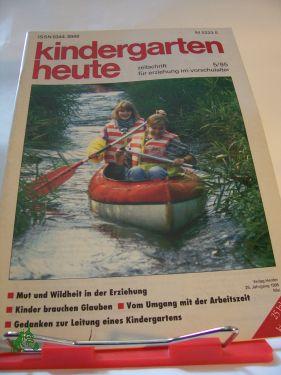 Bild des Verkufers fr Kindergarten heute 05/1995 zum Verkauf von Antiquariat Artemis Lorenz & Lorenz GbR