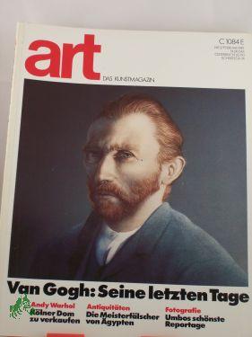 Seller image for Van Gogh seine letzten Tage for sale by Antiquariat Artemis Lorenz & Lorenz GbR