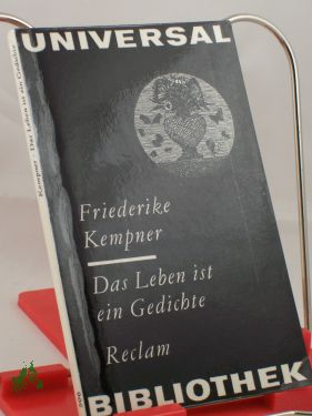 Bild des Verkufers fr Das Leben ist ein Gedichte / Friederike Kempner. Hrsg. von Horst Drescher. Mit 23 Federzeichn. von Horst Hussel zum Verkauf von Antiquariat Artemis Lorenz & Lorenz GbR