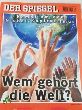 Bild des Verkufers fr DER SPIEGEL 30/2001, Wem gehrt die Welt zum Verkauf von Antiquariat Artemis Lorenz & Lorenz GbR