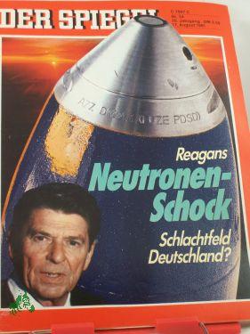 Bild des Verkufers fr DER SPIEGEL 34/1981, Reagans Neutronenschock zum Verkauf von Antiquariat Artemis Lorenz & Lorenz GbR