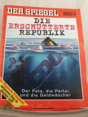 Bild des Verkufers fr 6/2000, Die erschtterte Republik - CDU - Der Pate, die Partei und die Geldwscher zum Verkauf von Antiquariat Artemis Lorenz & Lorenz GbR