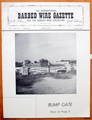 Seller image for Wire Story. Article in The International Barbed Wire Gazette Vol. 1- No. 10 March, 1972. for sale by Ken Jackson