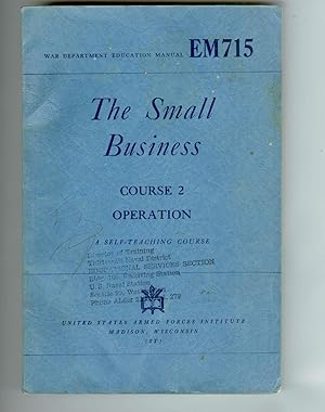 Seller image for The Small Business: Course 2 Operation for sale by Ramblin Rose Books