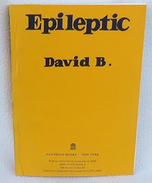 Imagen del vendedor de Epileptic - Advance Reading Copy (ARC) a la venta por Argyl Houser, Bookseller