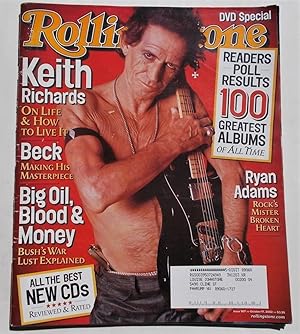 Image du vendeur pour Rolling Stone (Issue 907, October 17, 2002) Magazine (Cover Feature: Keith Richards - On Life & How To Live It) mis en vente par Bloomsbury Books