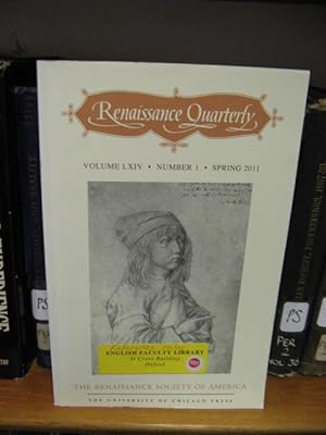 Imagen del vendedor de Renaissance Quarterly: Vol. LXIV, Number 1, Spring 2011 a la venta por PsychoBabel & Skoob Books