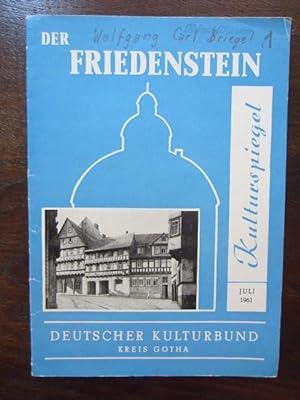 Seller image for Der Friedenstein Juli 1961 for sale by Rudi Euchler Buchhandlung & Antiquariat