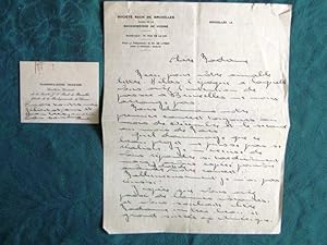 Lettre Autographe Signée de Magdelaine Mayer à Yvonne Astruc. (1 LAS)