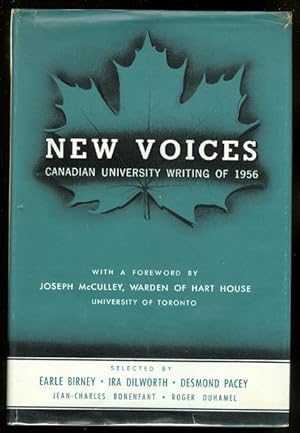Seller image for NEW VOICES: CANADIAN UNIVERSITY WRITING OF 1956. for sale by Capricorn Books