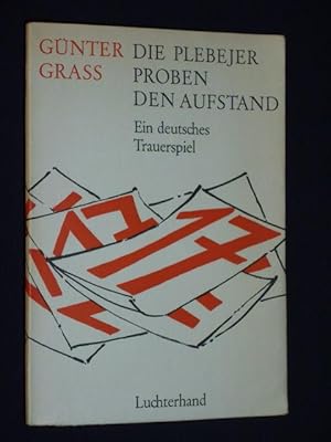 Bild des Verkufers fr Die Plebejer proben den Aufstand. Ein deutsches Trauerspiel zum Verkauf von Fast alles Theater! Antiquariat fr die darstellenden Knste