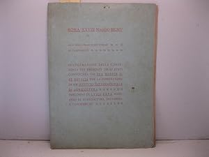 Roma. XXVIII Maggio MCMV. Inaugurazione della conferenza dei delegati degli Stati convocata da Su...