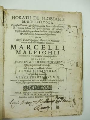 Horatii de Florianis M.E.P. Epistola, qua plus centum, & quinquaginta errores ostenduntur in rece...