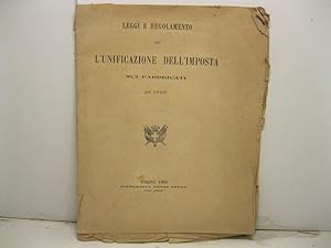 Leggi e regolamento per l'unificazione dell'imposta sui fabbricati pel 1866