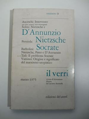 Il Verri. Rivista di letteratura diretta da Luciano Anceschi, n. 9, marzo 1975