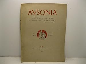 Ausonia. Rivista della Societa' italiana di Archeologia e Storia dell'Arte